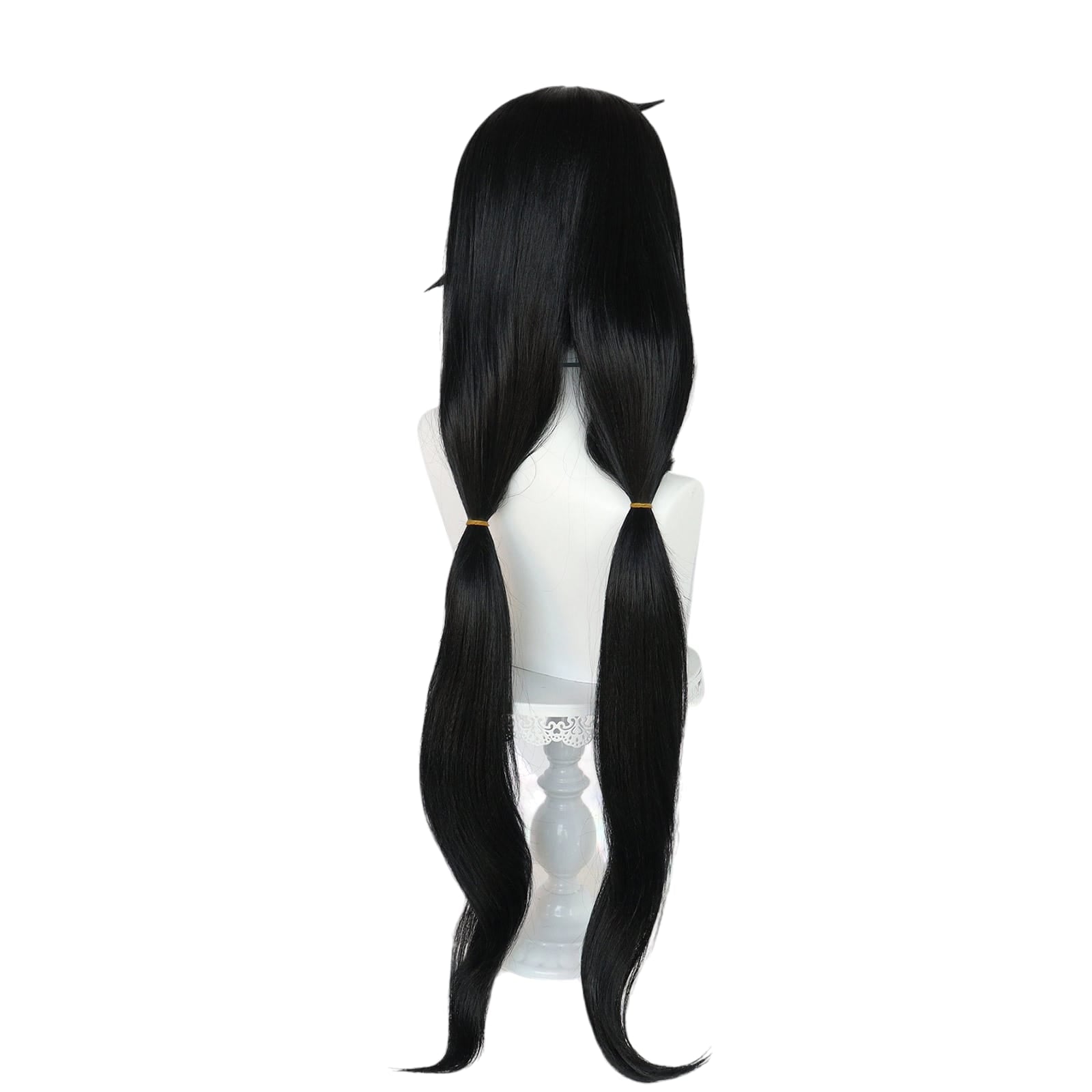 White Smoke Ui Kozeki Cosplay Wig - Blue Archive (Black/Blue Long) (FEVERCOS)