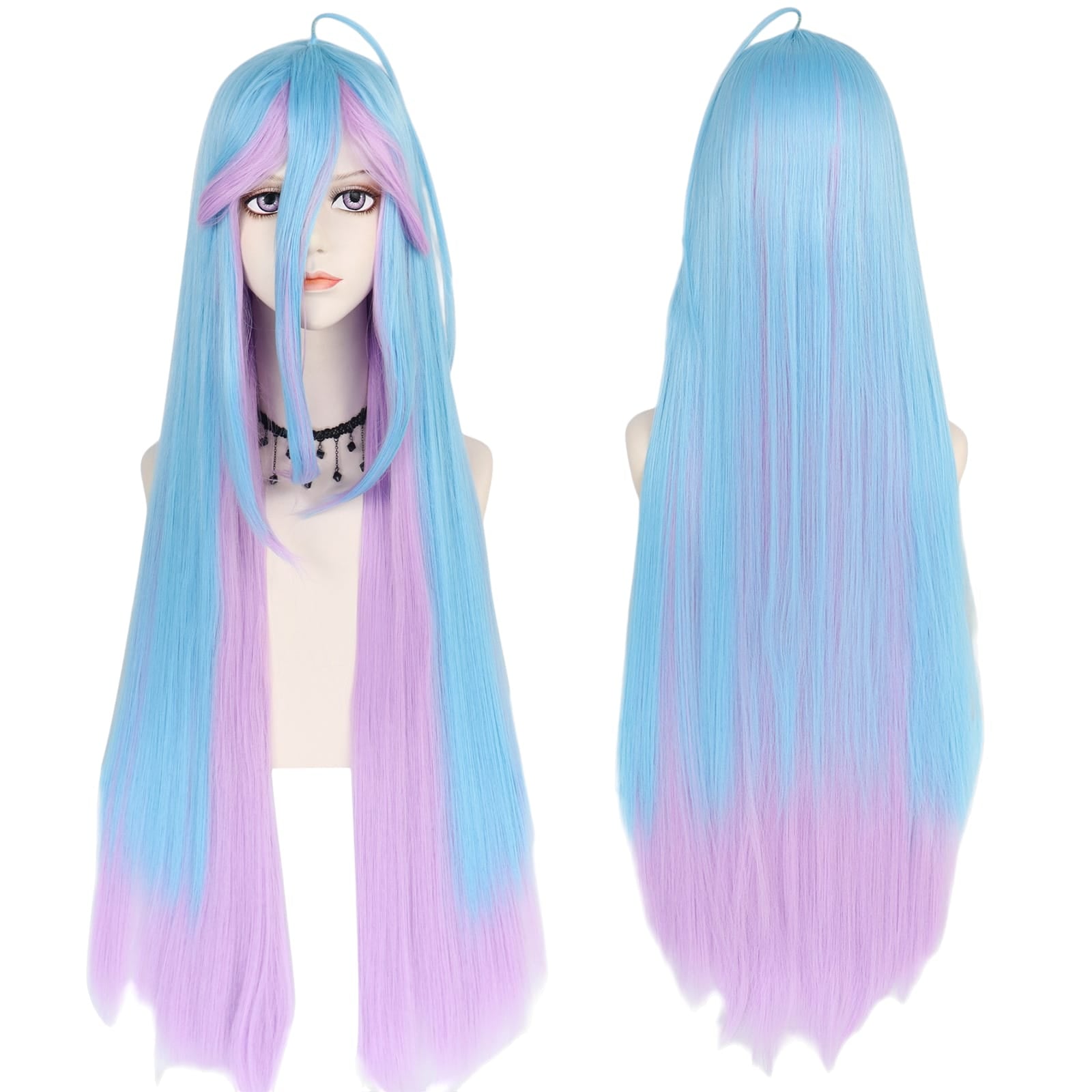 White Smoke Shiro Cosplay Wig - No Game No Life (Pastel Rainbow Gradient) (FEVERCOS)