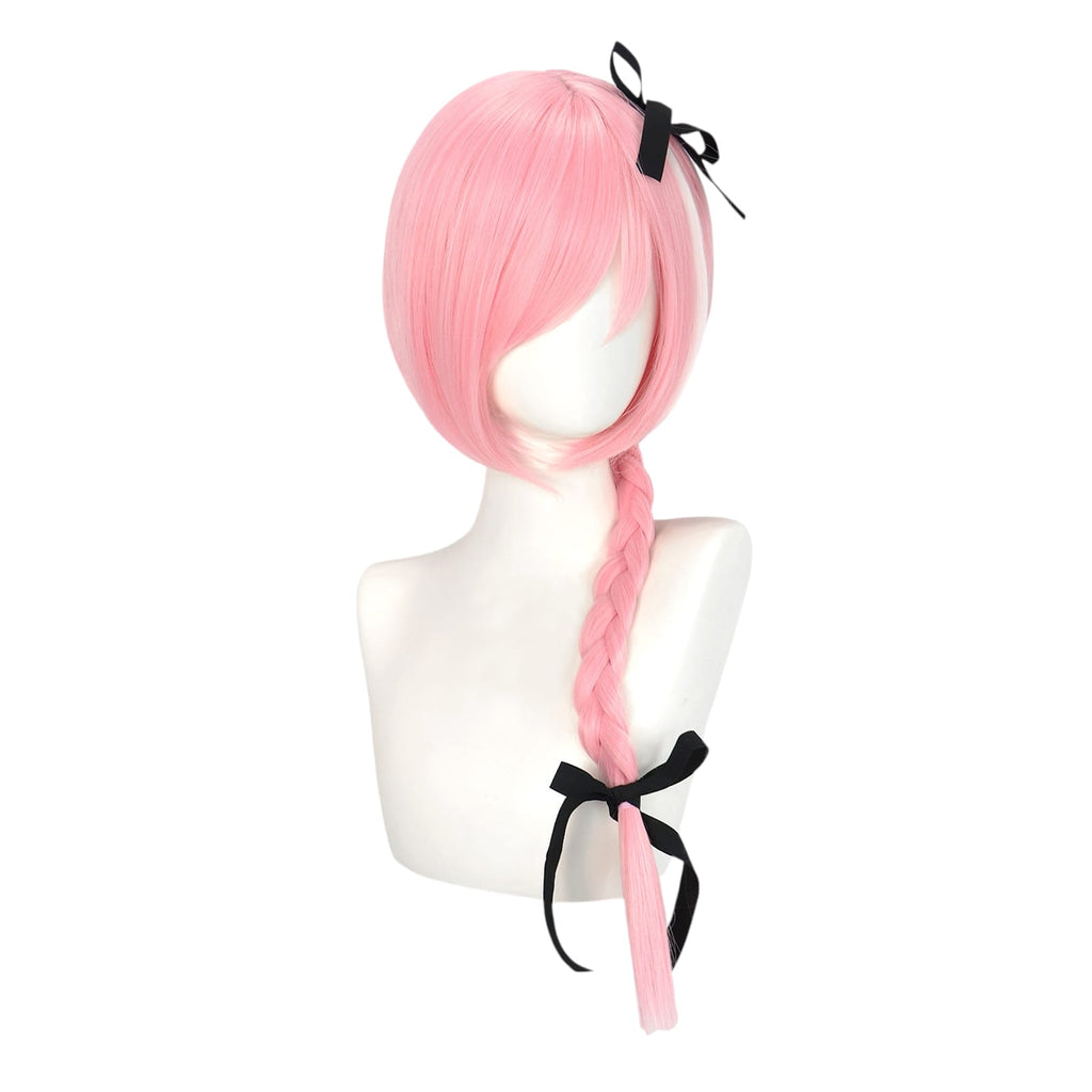 White Smoke Astolfo (Rider) Cosplay Wig - Fate/Apocrypha (Pink Braid) (FEVERCOS)