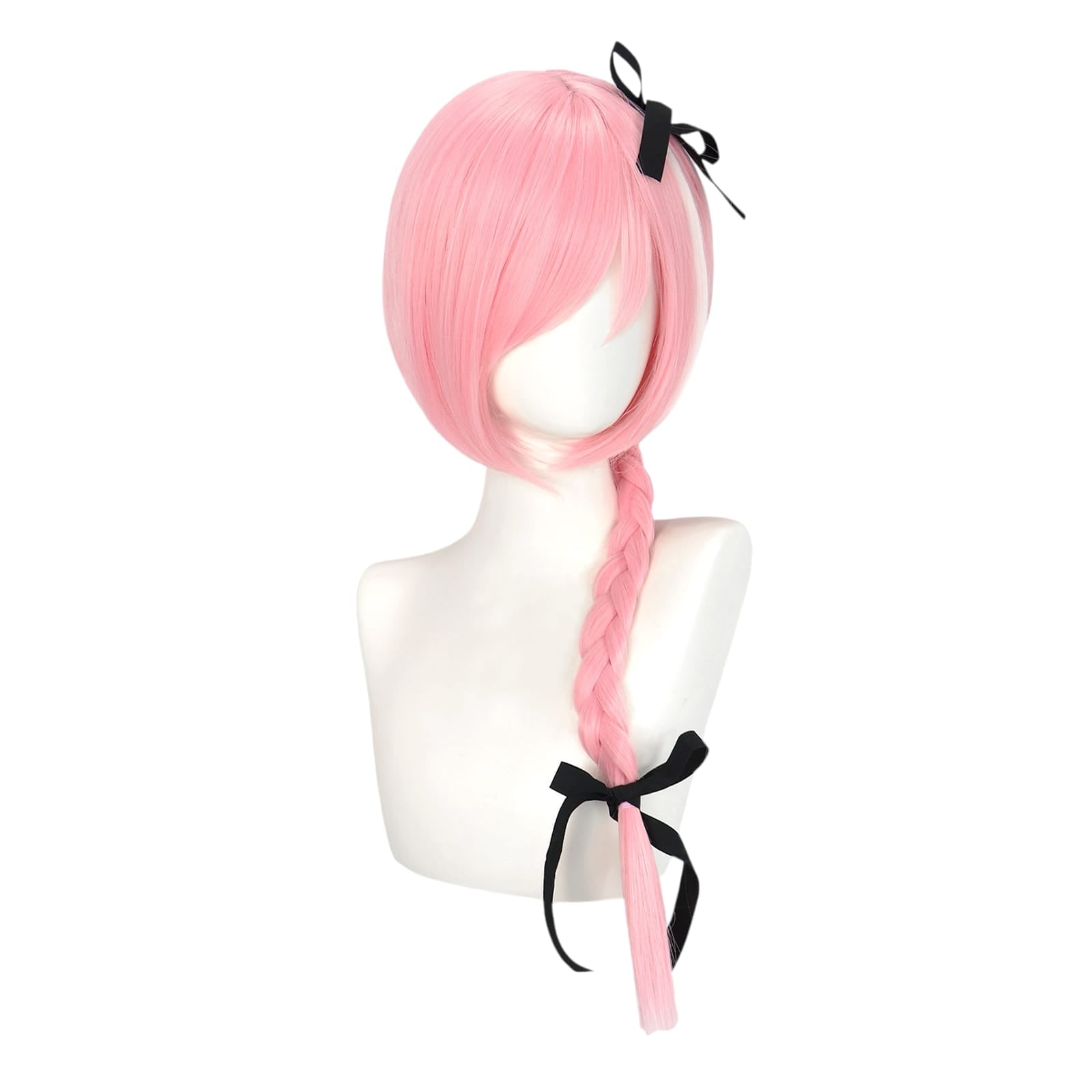 White Smoke Astolfo (Rider) Cosplay Wig - Fate/Apocrypha (Pink Braid) (FEVERCOS)