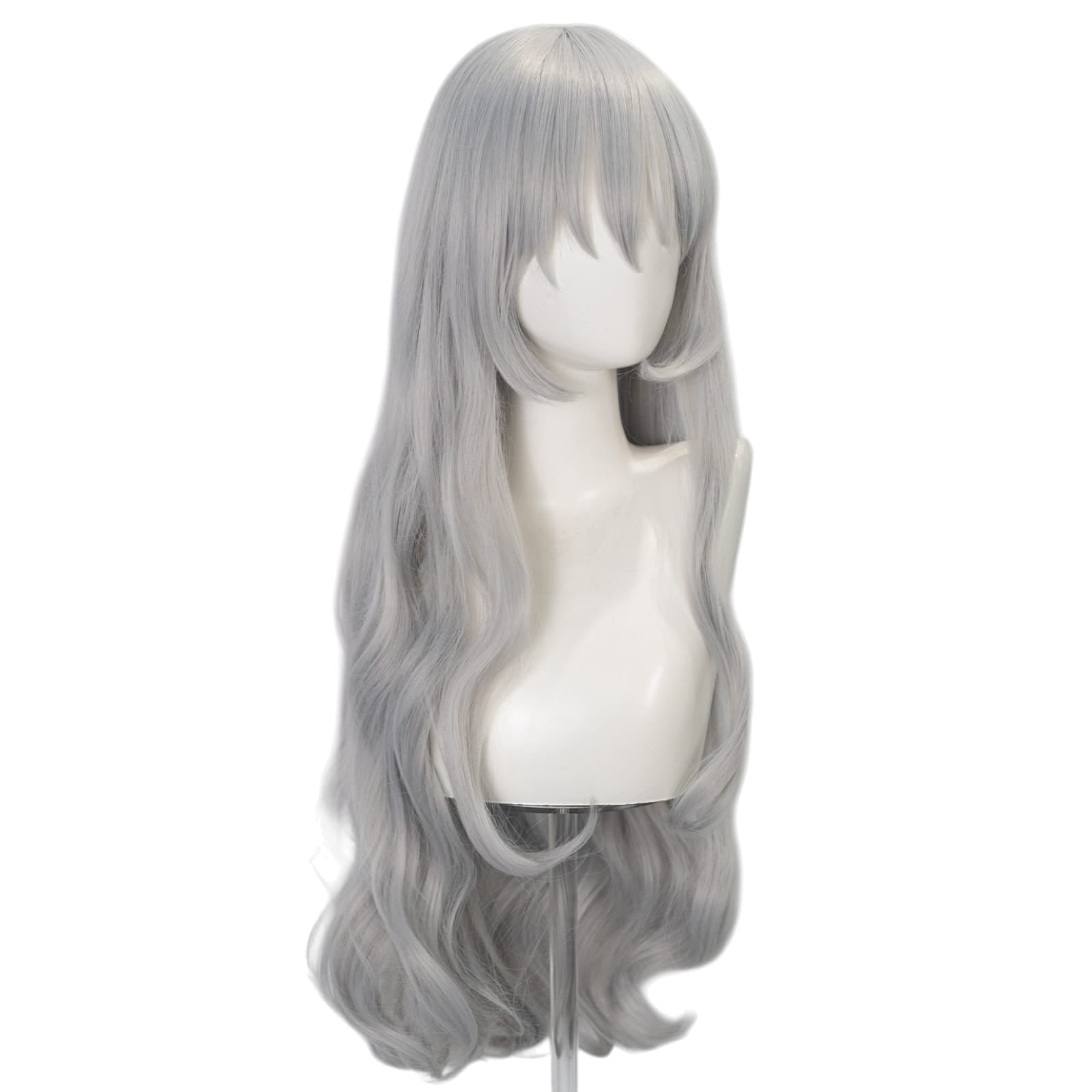 White Smoke Argalia (Blue Reverb) Cosplay Wig - Library of Ruina (Silver Blue Long) (FEVERCOS)