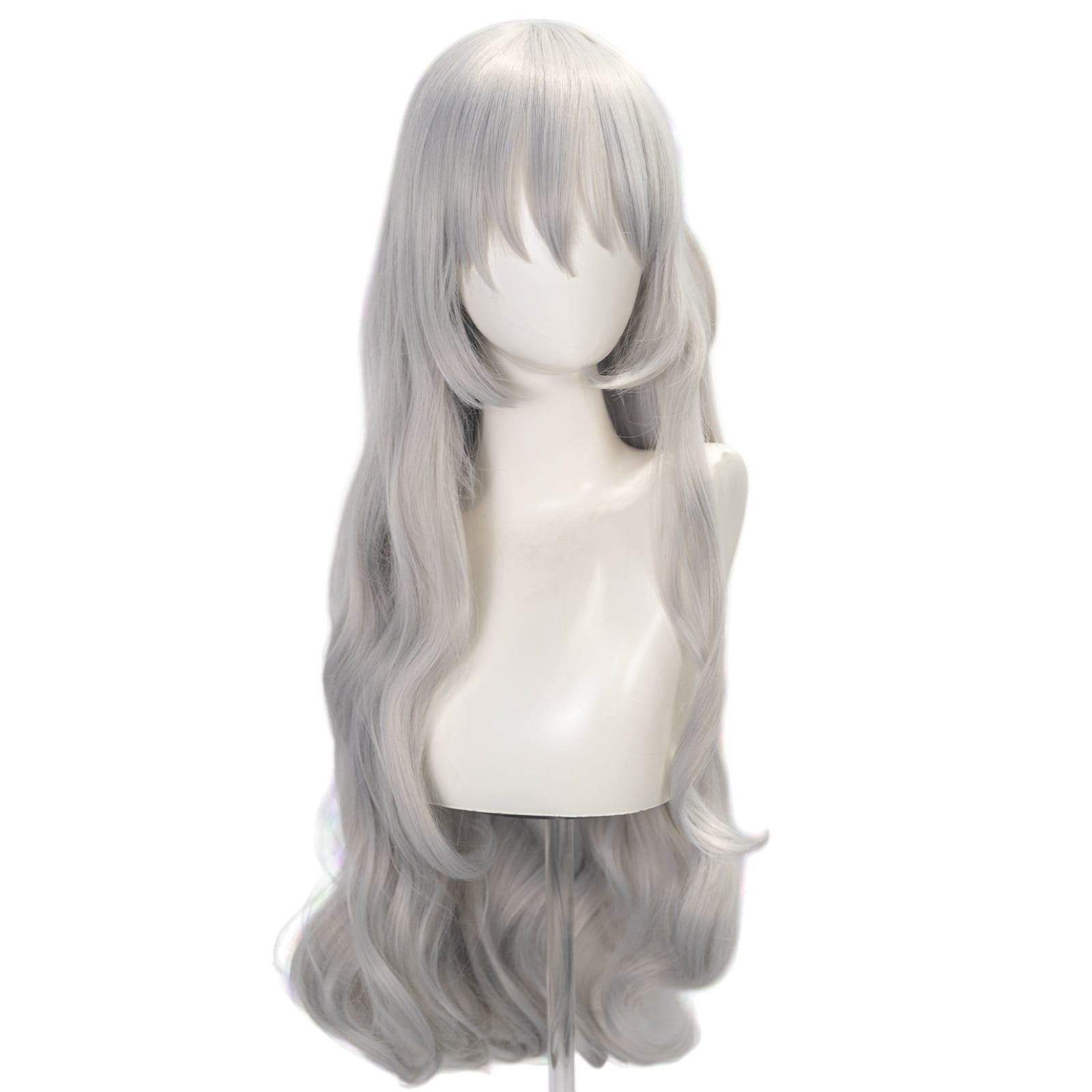 White Smoke Argalia (Blue Reverb) Cosplay Wig - Library of Ruina (Silver Blue Long) (FEVERCOS)