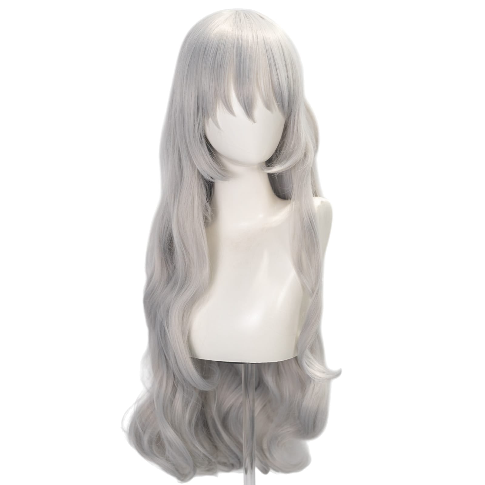 White Smoke Argalia (Blue Reverb) Cosplay Wig - Library of Ruina (Silver Blue Long) (FEVERCOS)