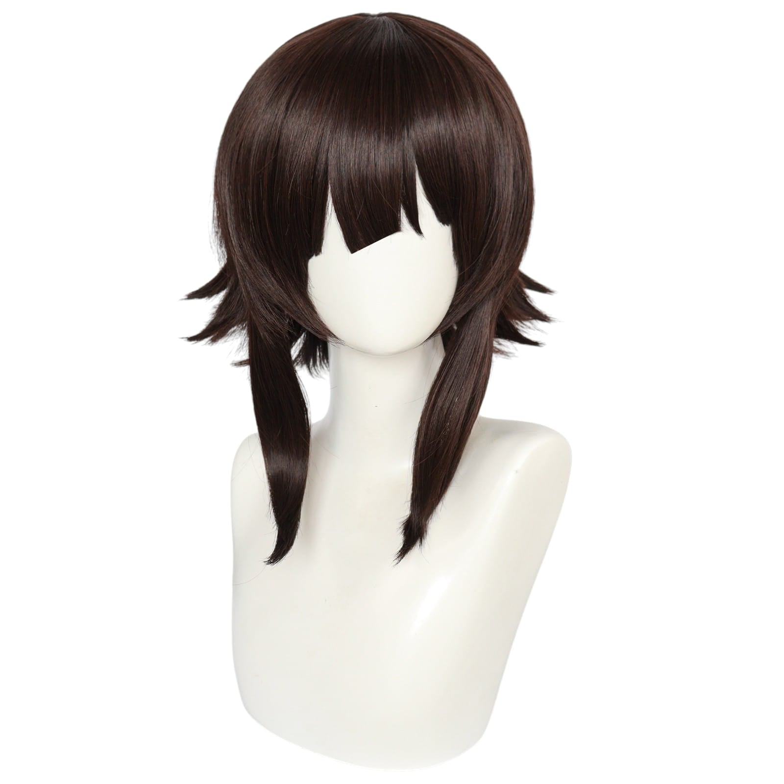 White Smoke Kazuma Satou Cosplay Wig - Konosuba / Explosion Spin-off (Brown Flipped) (FEVERCOS)
