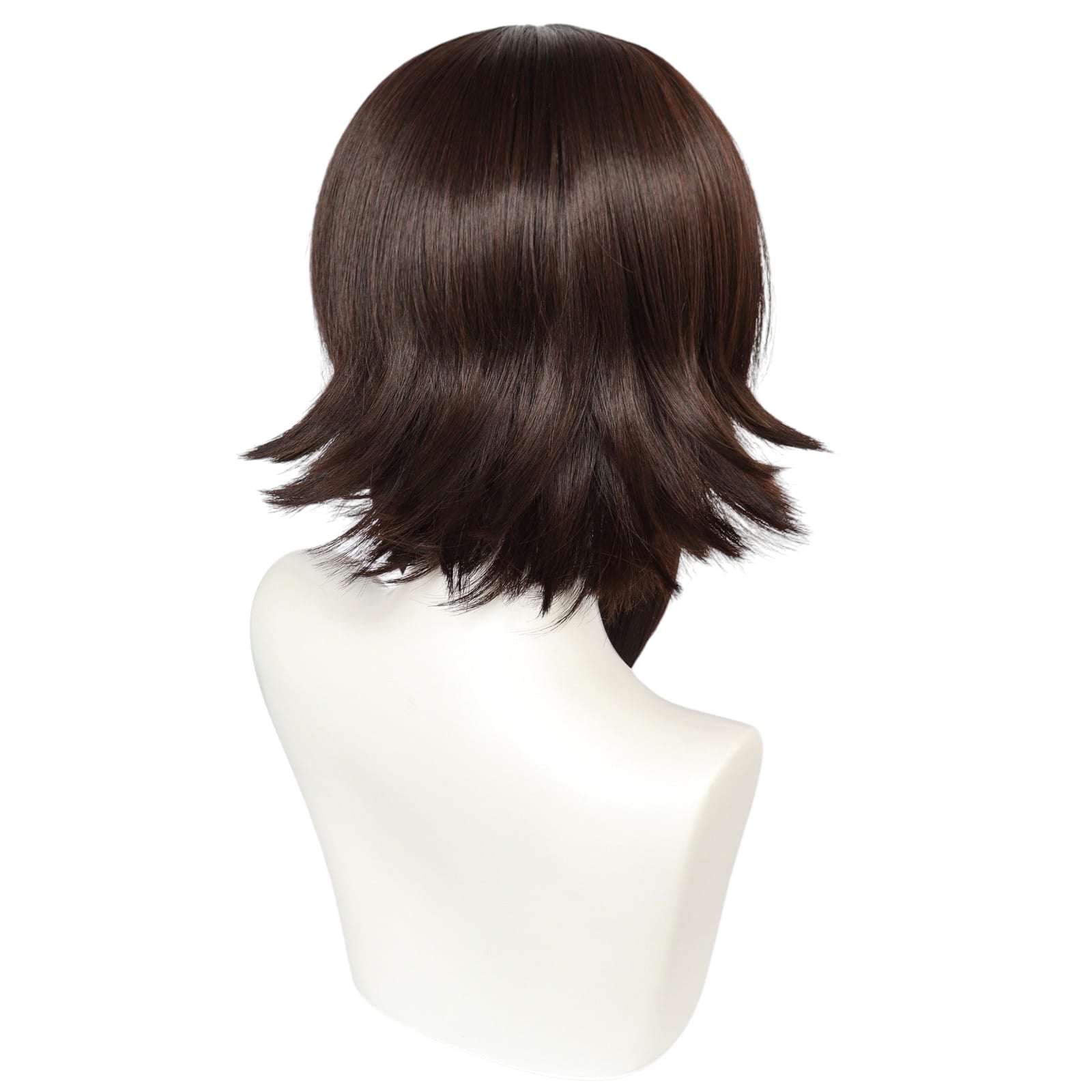 White Smoke Kazuma Satou Cosplay Wig - Konosuba / Explosion Spin-off (Brown Flipped) (FEVERCOS)