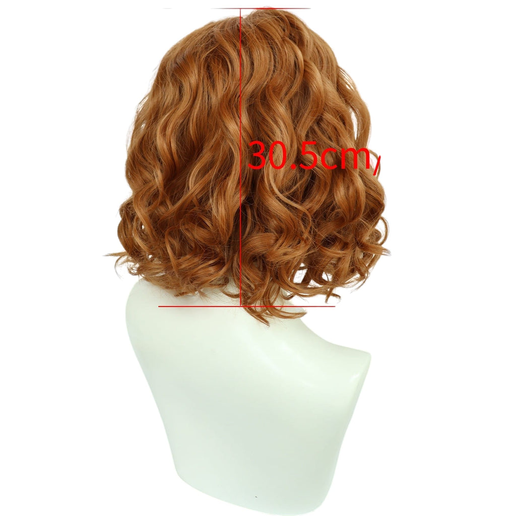White Smoke Doric Cosplay Wig - Dungeons & Dragons: Honor Among Thieves (Ginger Curly) (FEVERCOS)