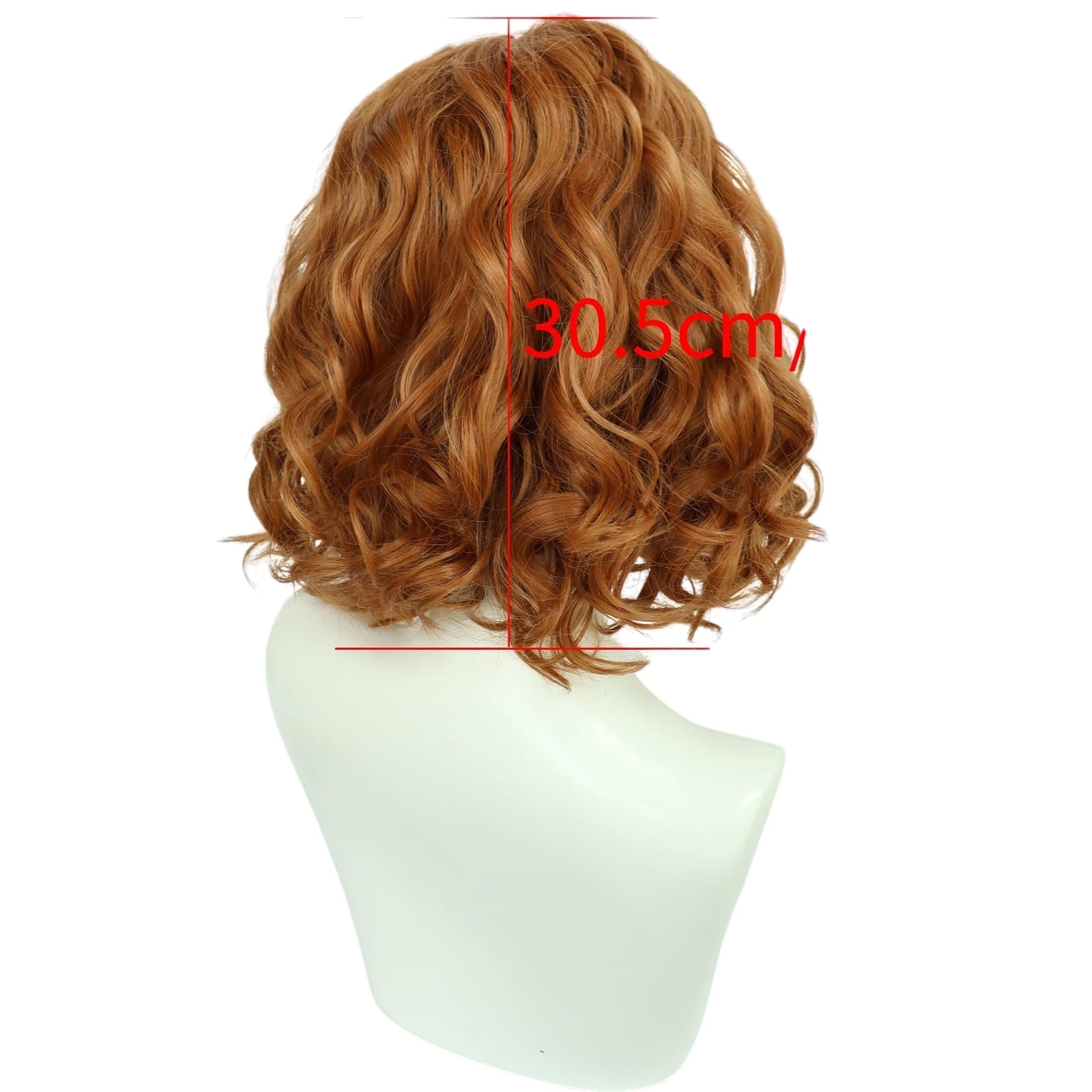 White Smoke Doric Cosplay Wig - Dungeons & Dragons: Honor Among Thieves (Ginger Curly) (FEVERCOS)
