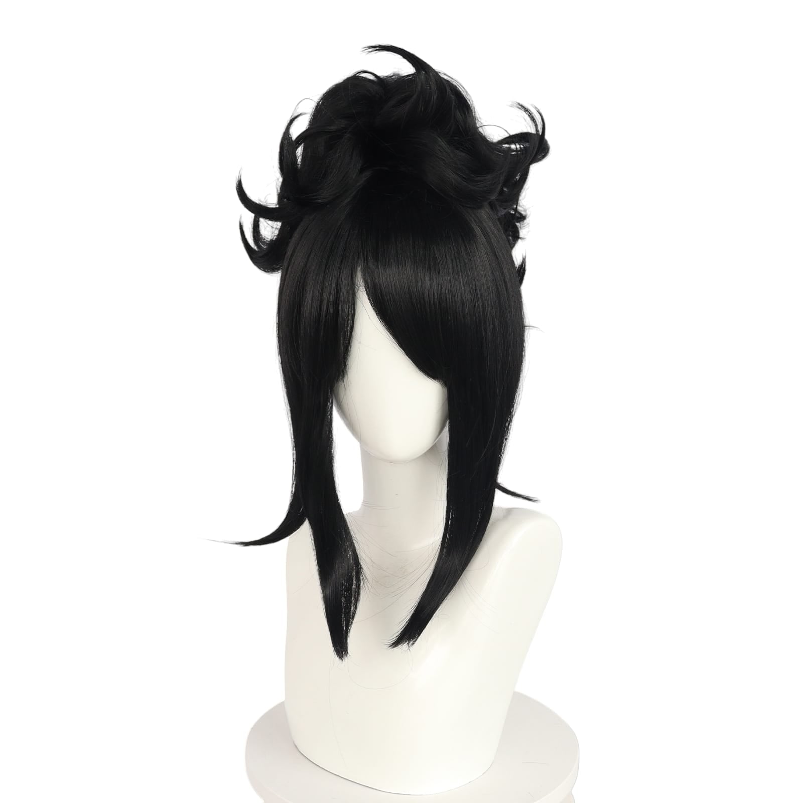 White Smoke Edward Scissorhands (Bishoujo) Cosplay Wig - Kotobukiya Horror (Black Messy) (FEVERCOS)