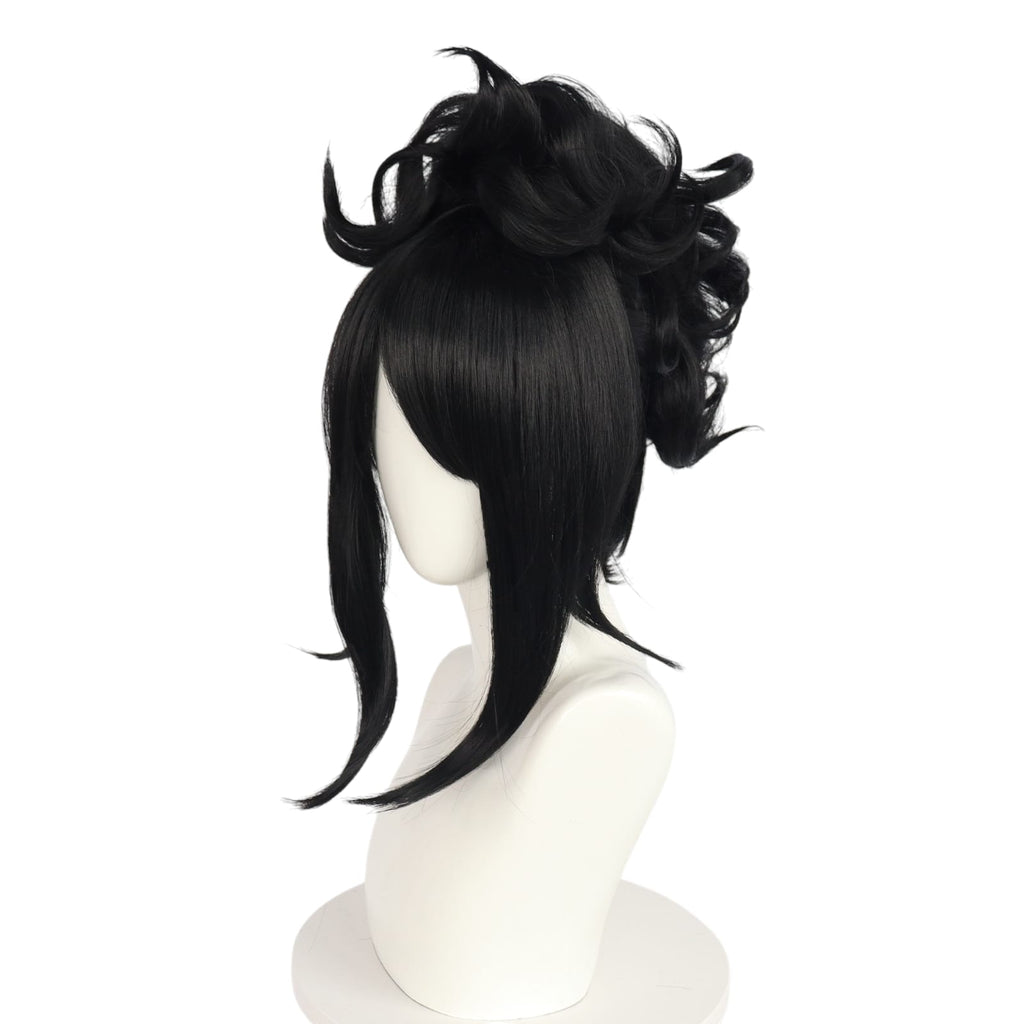 White Smoke Edward Scissorhands (Bishoujo) Cosplay Wig - Kotobukiya Horror (Black Messy) (FEVERCOS)