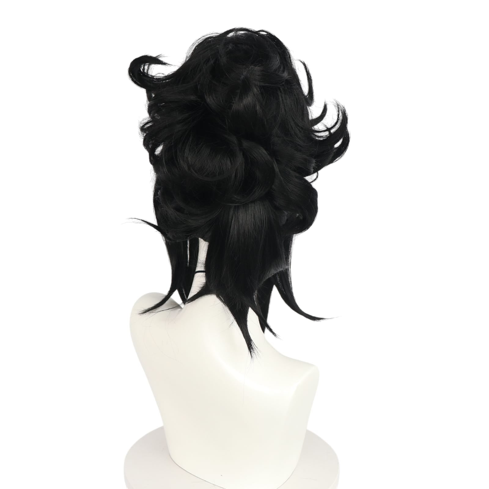 White Smoke Edward Scissorhands (Bishoujo) Cosplay Wig - Kotobukiya Horror (Black Messy) (FEVERCOS)