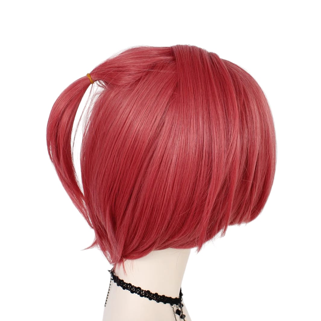 White Smoke Mitsuba Sousuke Cosplay Wig - Toilet-Bound Hanako-kun (Pink Scarf Style) (FEVERCOS)