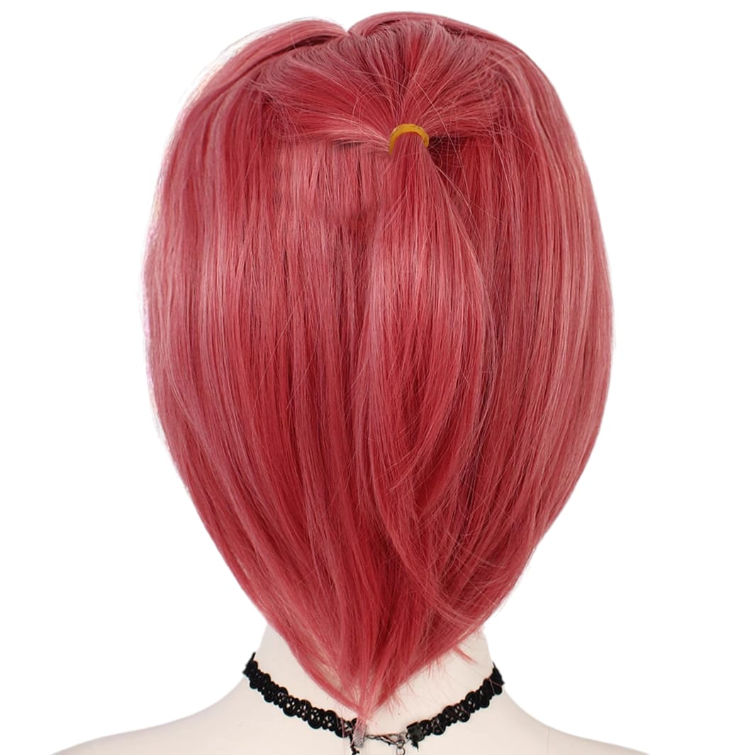 White Smoke Mitsuba Sousuke Cosplay Wig - Toilet-Bound Hanako-kun (Pink Scarf Style) (FEVERCOS)