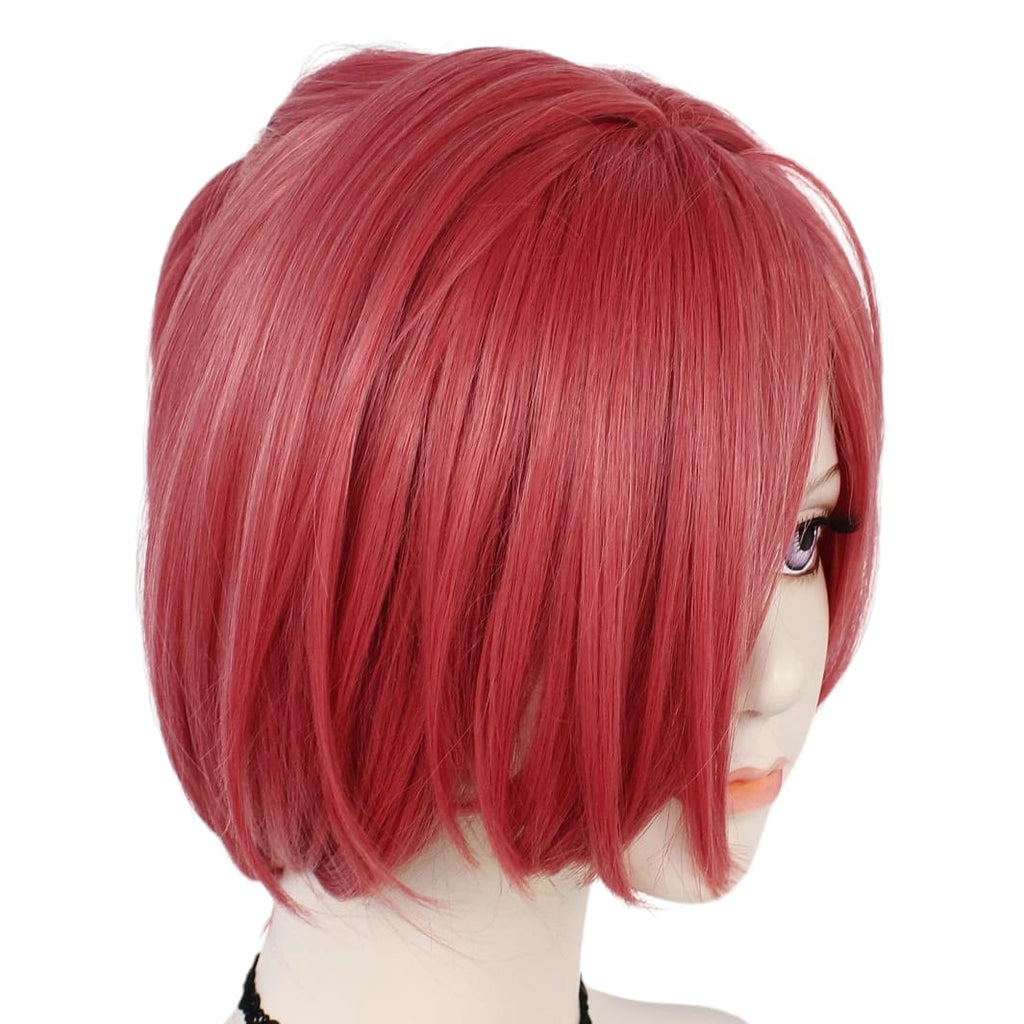 White Smoke Mitsuba Sousuke Cosplay Wig - Toilet-Bound Hanako-kun (Pink Scarf Style) (FEVERCOS)