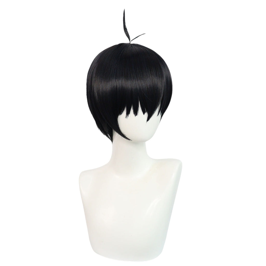 White Smoke Yoichi Isagi Cosplay Wig - Blue Lock (Dark Blue Sprout) (FEVERCOS)