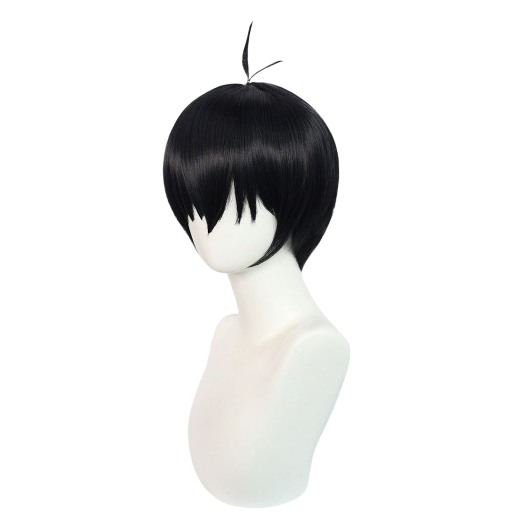 White Smoke Yoichi Isagi Cosplay Wig - Blue Lock (Dark Blue Sprout) (FEVERCOS)