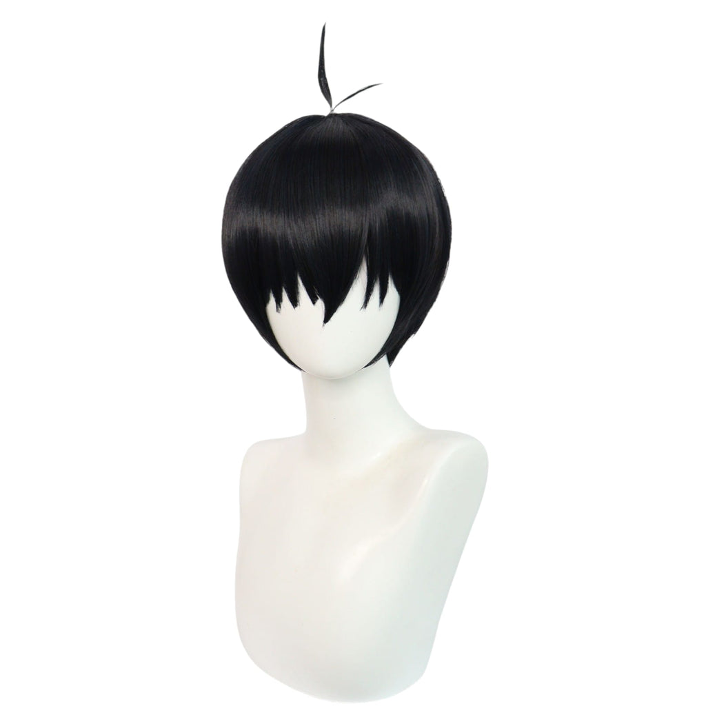 White Smoke Yoichi Isagi Cosplay Wig - Blue Lock (Dark Blue Sprout) (FEVERCOS)
