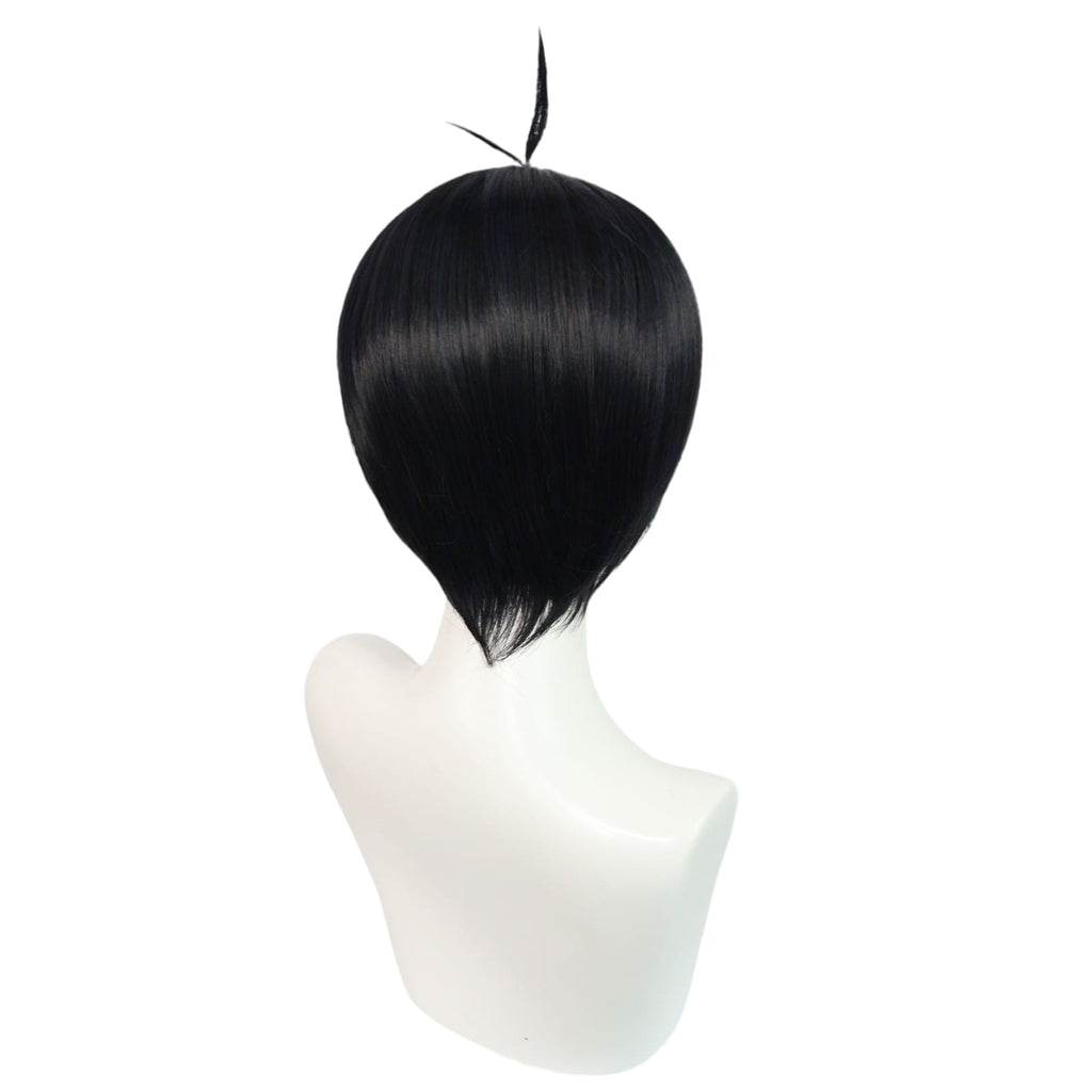 White Smoke Yoichi Isagi Cosplay Wig - Blue Lock (Dark Blue Sprout) (FEVERCOS)