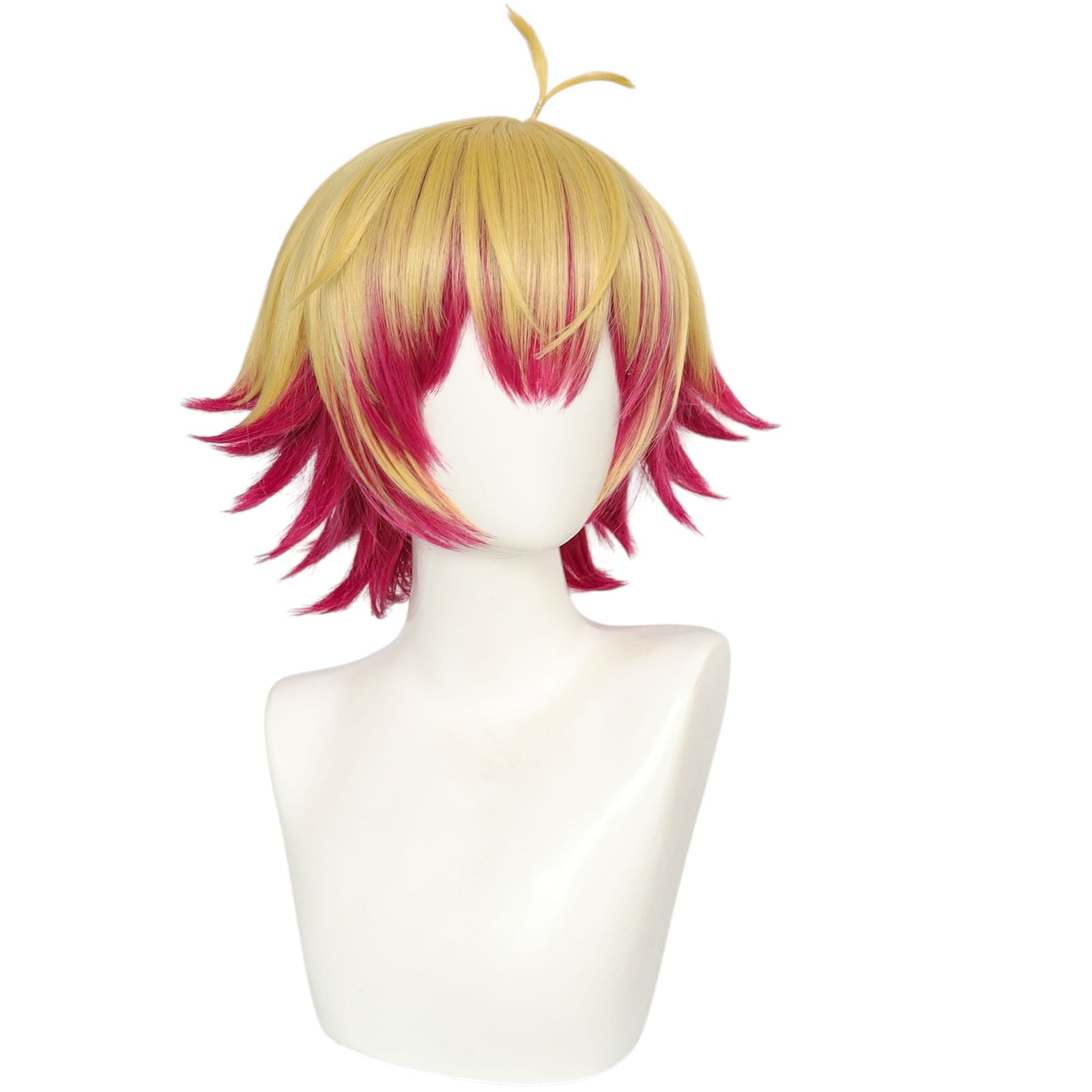 White Smoke Alexis Ness Cosplay Wig - Blue Lock (Gradient Magenta Tips) (FEVERCOS)