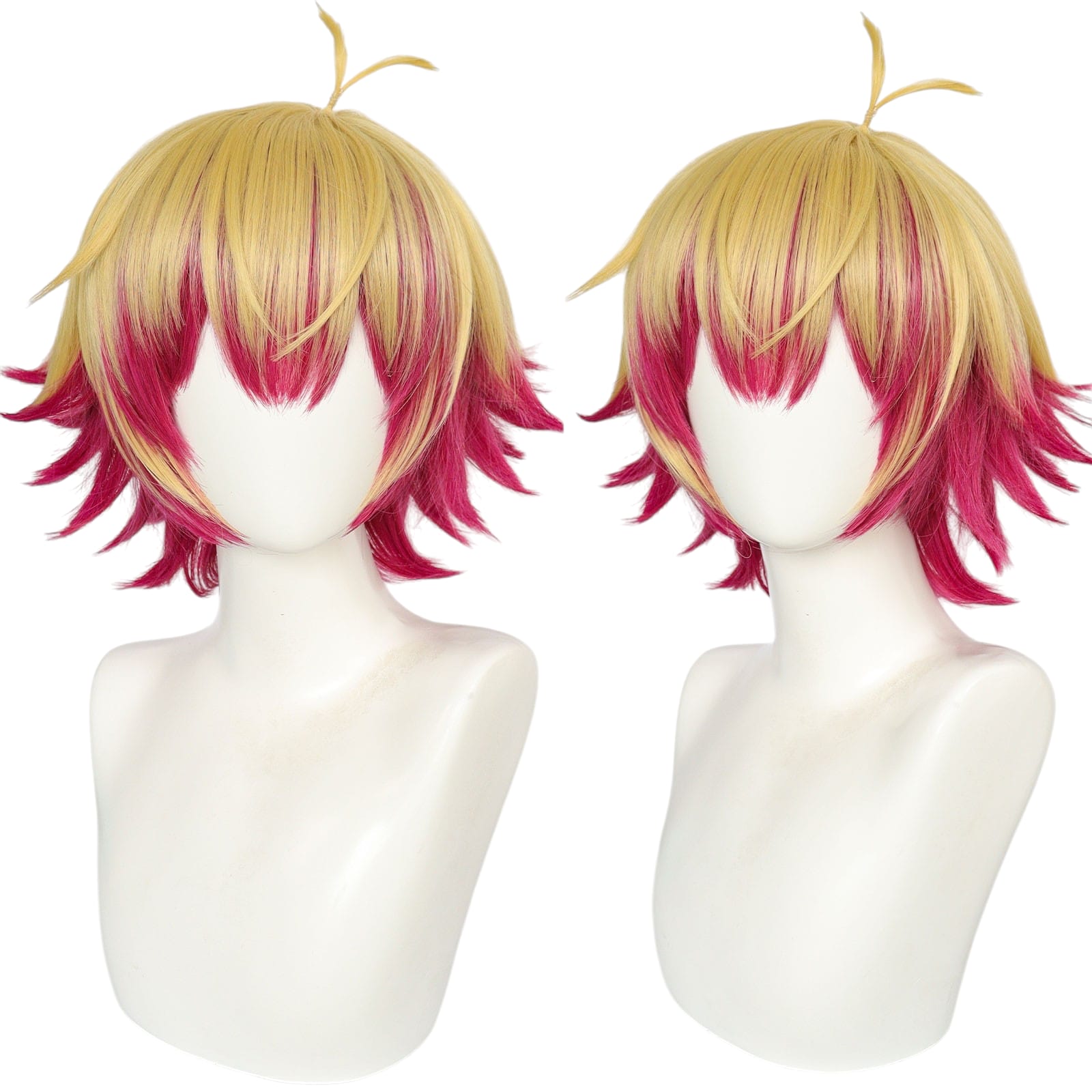 White Smoke Alexis Ness Cosplay Wig - Blue Lock (Gradient Magenta Tips) (FEVERCOS)