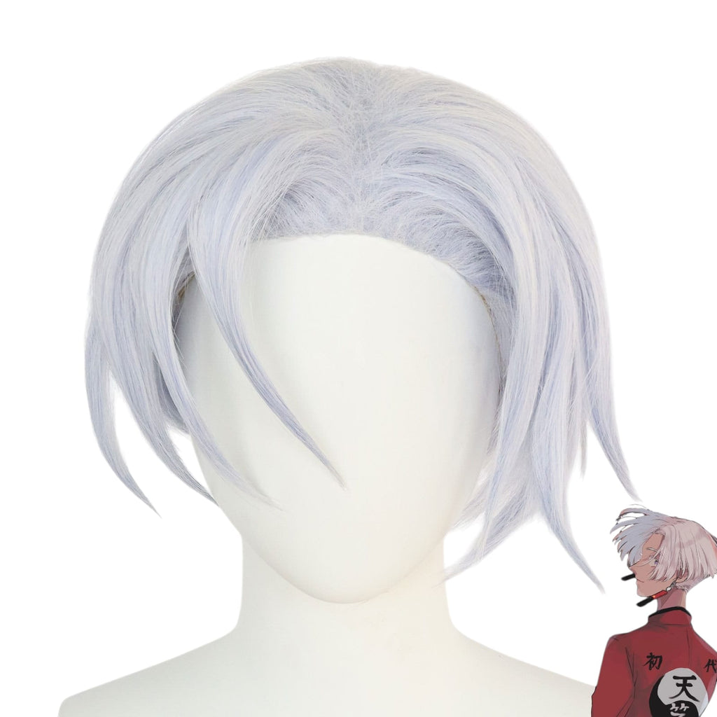 White Smoke Izana Kurokawa Cosplay Wig - Tokyo Revengers (Silver Center Part) (FEVERCOS)