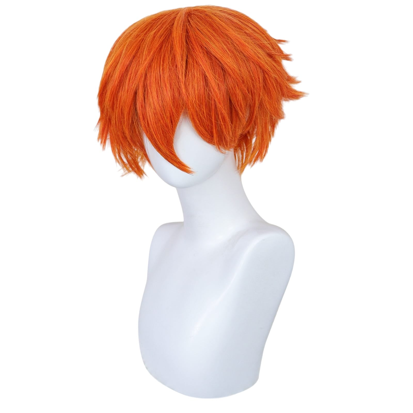 White Smoke Nick Wilde (Human/Gijinka) Cosplay Wig - Zootopia 2 (Orange Short) (FEVERCOS)