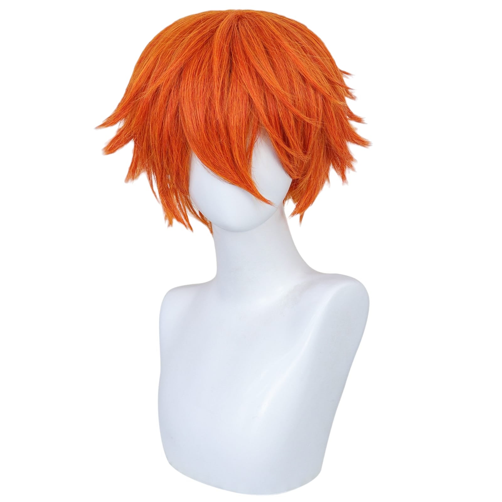 White Smoke Nick Wilde (Human/Gijinka) Cosplay Wig - Zootopia 2 (Orange Short) (FEVERCOS)