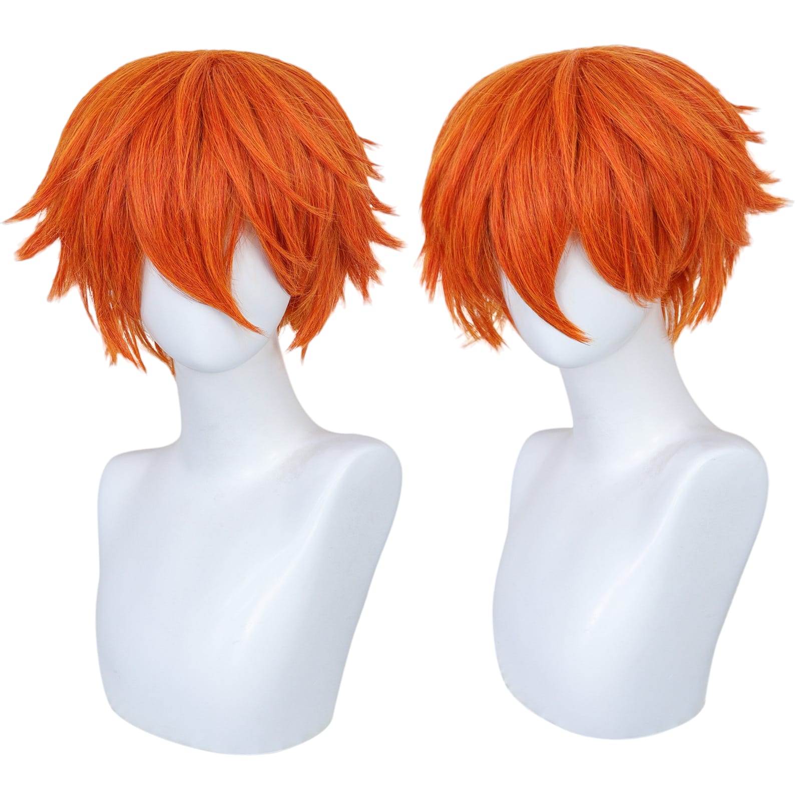 White Smoke Nick Wilde (Human/Gijinka) Cosplay Wig - Zootopia 2 (Orange Short) (FEVERCOS)