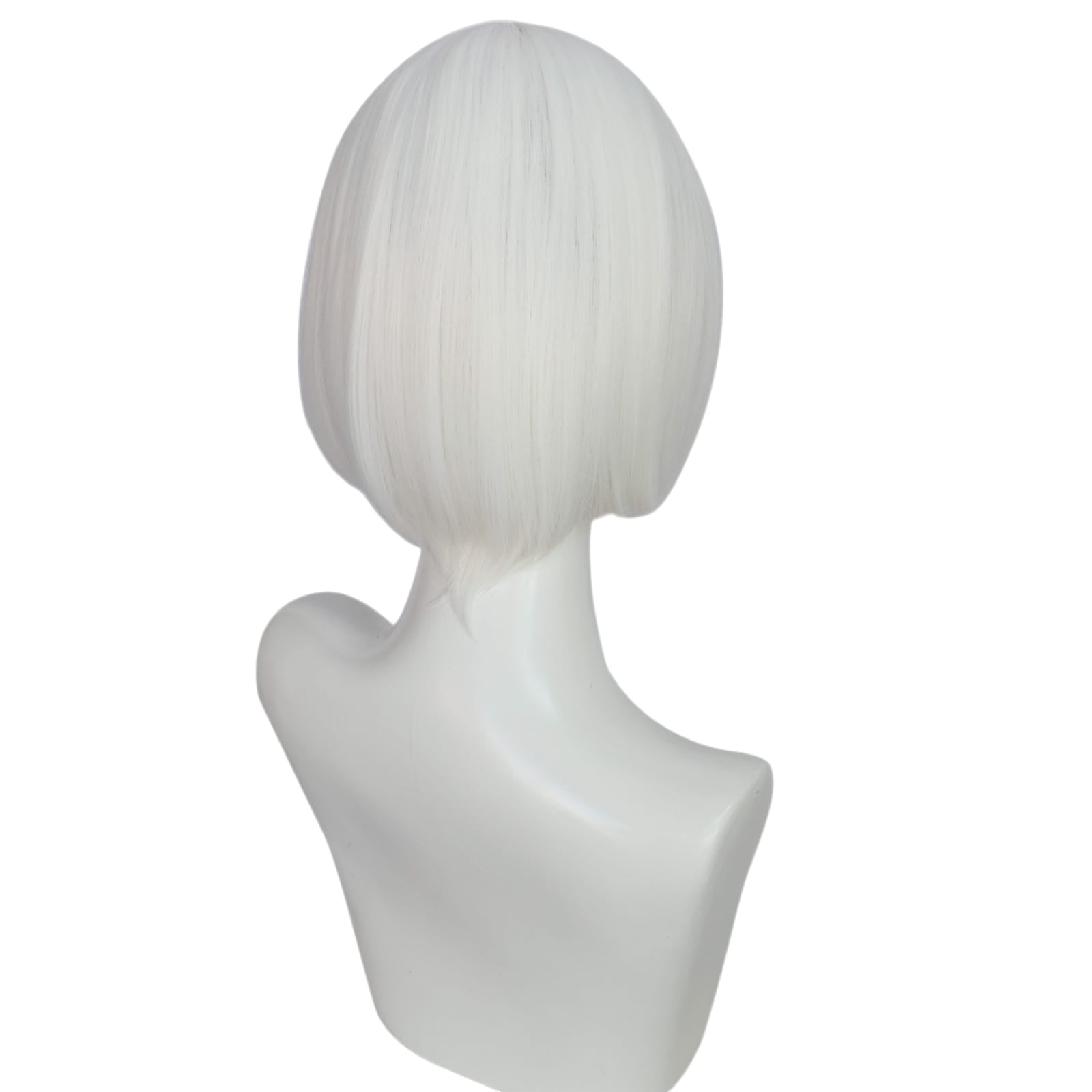 White Smoke 2B (YoRHa No.2 Type B) Cosplay Wig - NieR: Automata (White Bob) (FEVERCOS)