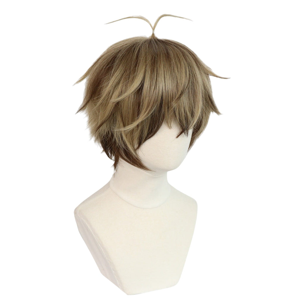 White Smoke Alban Knox Cosplay Wig - Nijisanji EN (Orange/Black Highlights) (FEVERCOS)