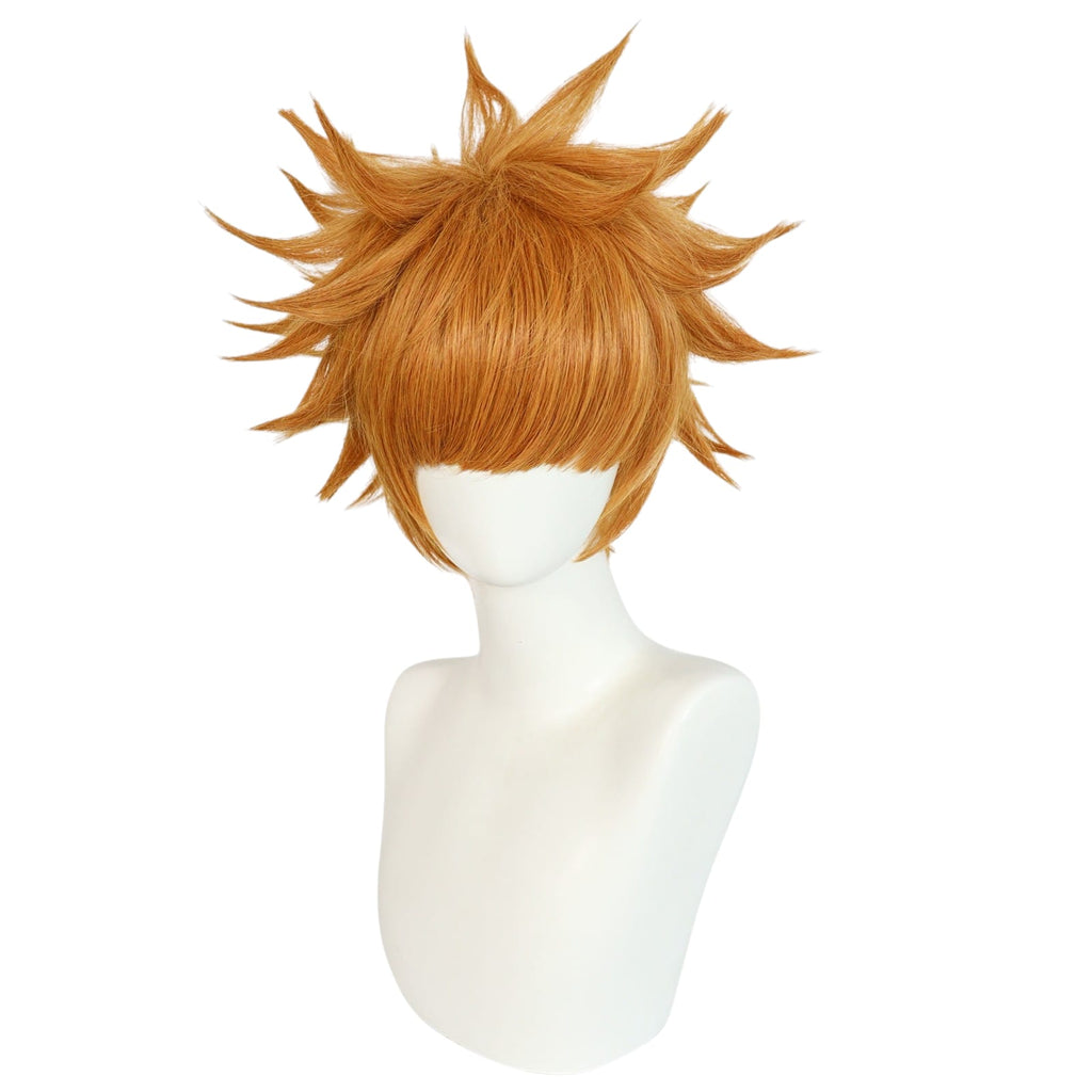 White Smoke Kunigami Rensuke Cosplay Wig - Blue Lock (Orange Spiky) (FEVERCOS)