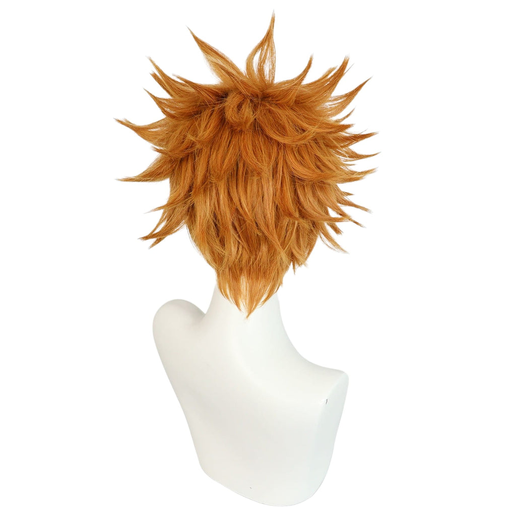 White Smoke Kunigami Rensuke Cosplay Wig - Blue Lock (Orange Spiky) (FEVERCOS)