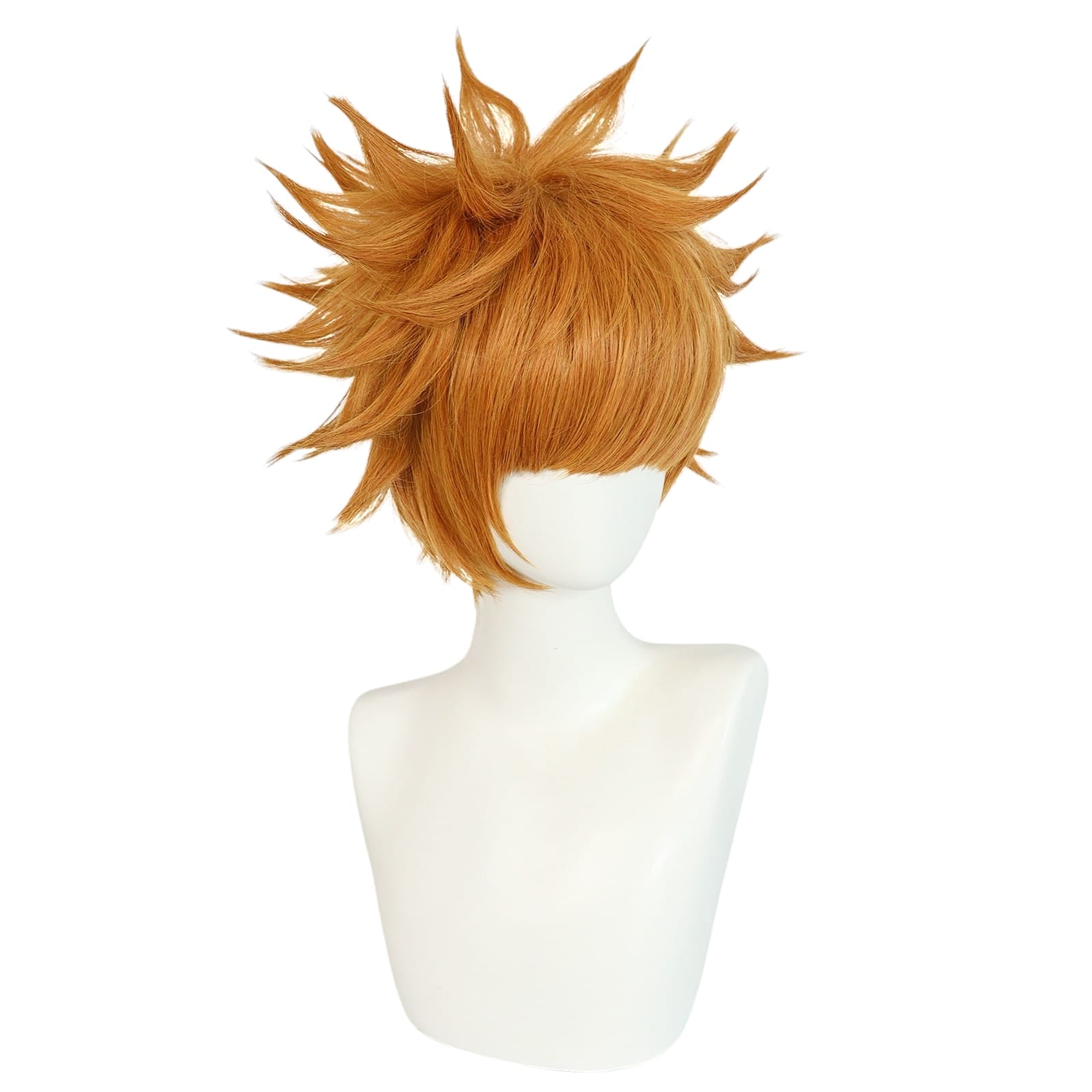 White Smoke Kunigami Rensuke Cosplay Wig - Blue Lock (Orange Spiky) (FEVERCOS)