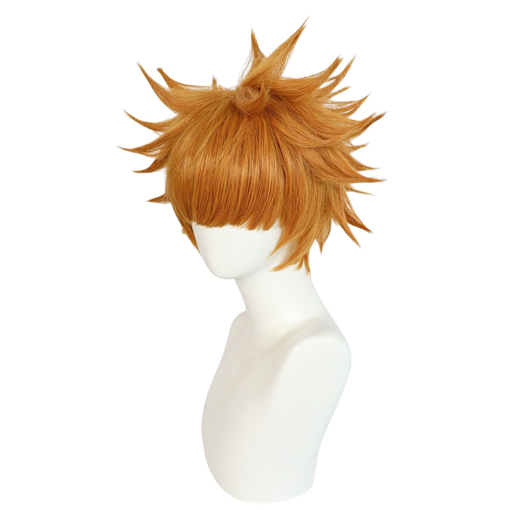 White Smoke Kunigami Rensuke Cosplay Wig - Blue Lock (Orange Spiky) (FEVERCOS)