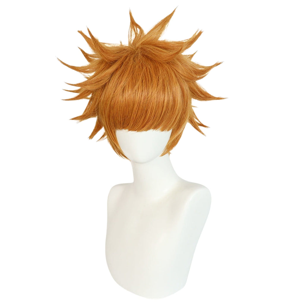 White Smoke Kunigami Rensuke Cosplay Wig - Blue Lock (Orange Spiky) (FEVERCOS)