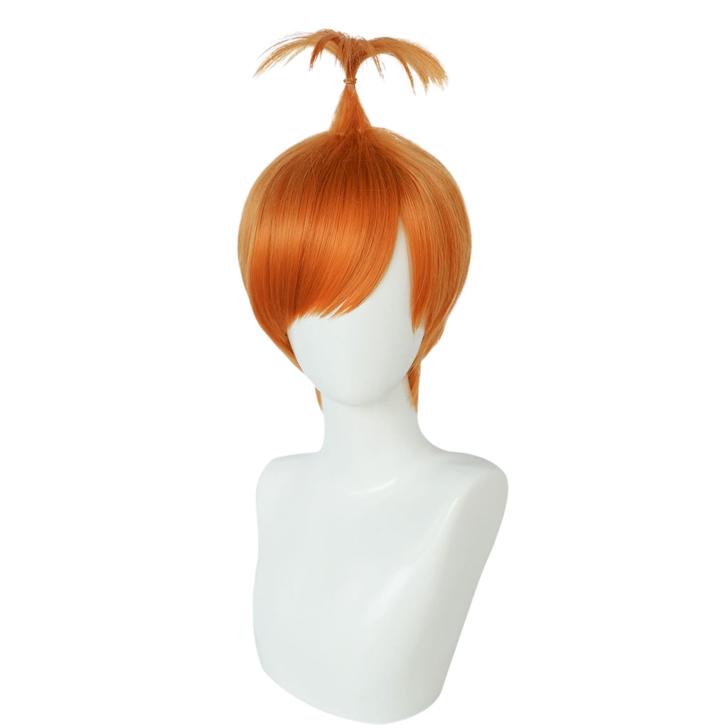 White Smoke Anxiety (Jiao Jiao) Cosplay Wig - Inside Out 2 (Orange Frizzy) (FEVERCOS)