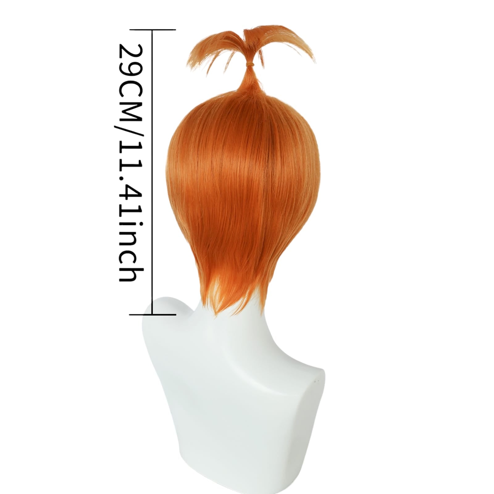 White Smoke Anxiety (Jiao Jiao) Cosplay Wig - Inside Out 2 (Orange Frizzy) (FEVERCOS)