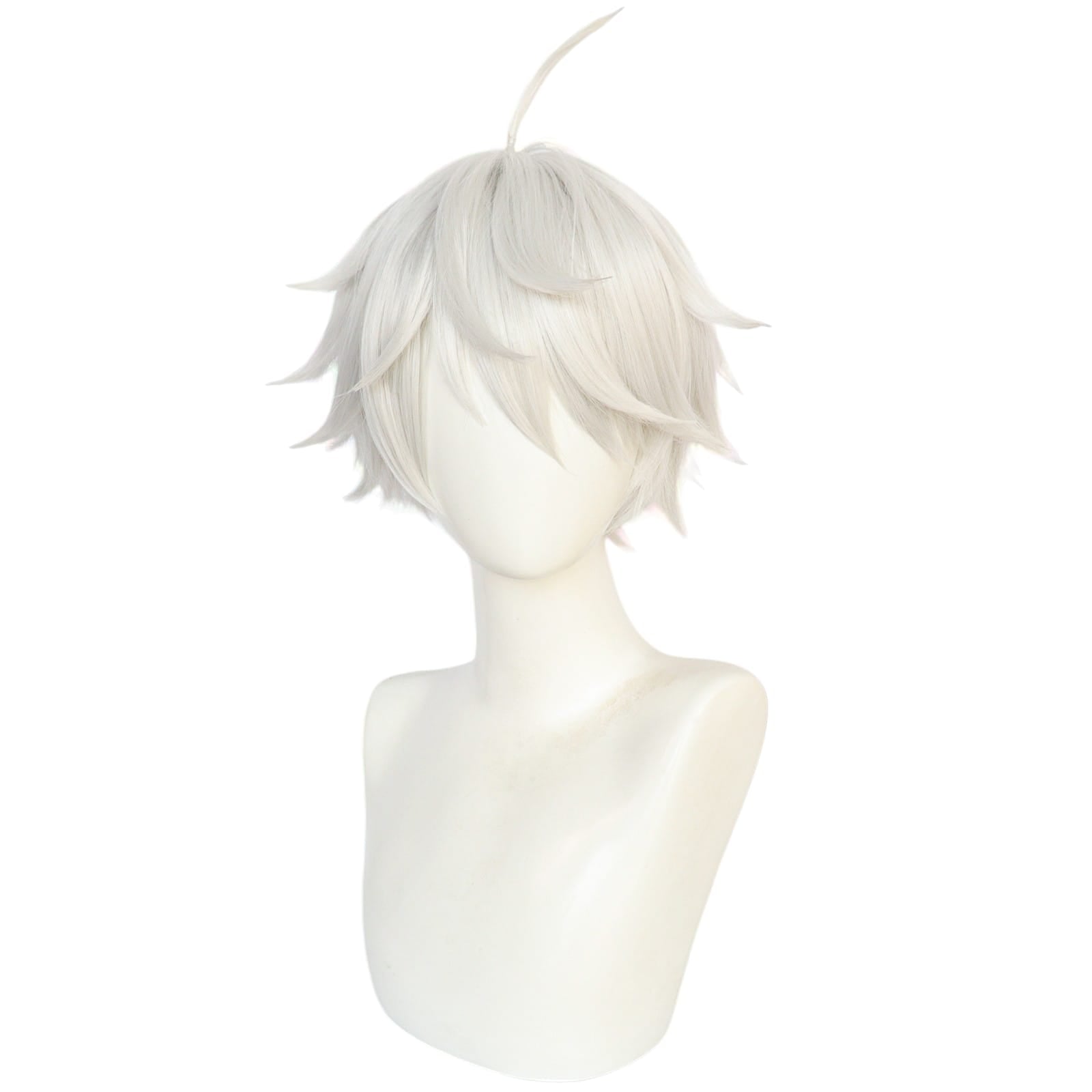 White Smoke Nagi Seishiro Cosplay Wig - Blue Lock (White Messy) (FEVERCOS)