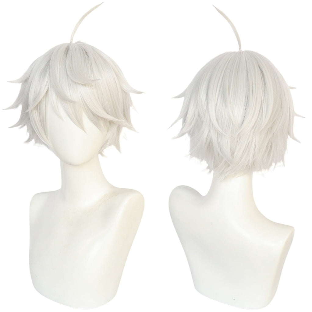 White Smoke Nagi Seishiro Cosplay Wig - Blue Lock (White Messy) (FEVERCOS)