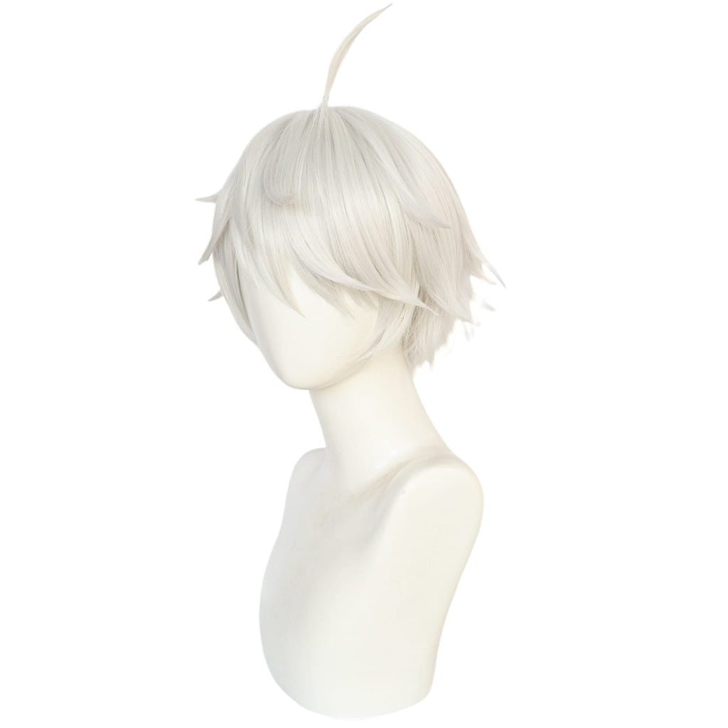 White Smoke Nagi Seishiro Cosplay Wig - Blue Lock (White Messy) (FEVERCOS)