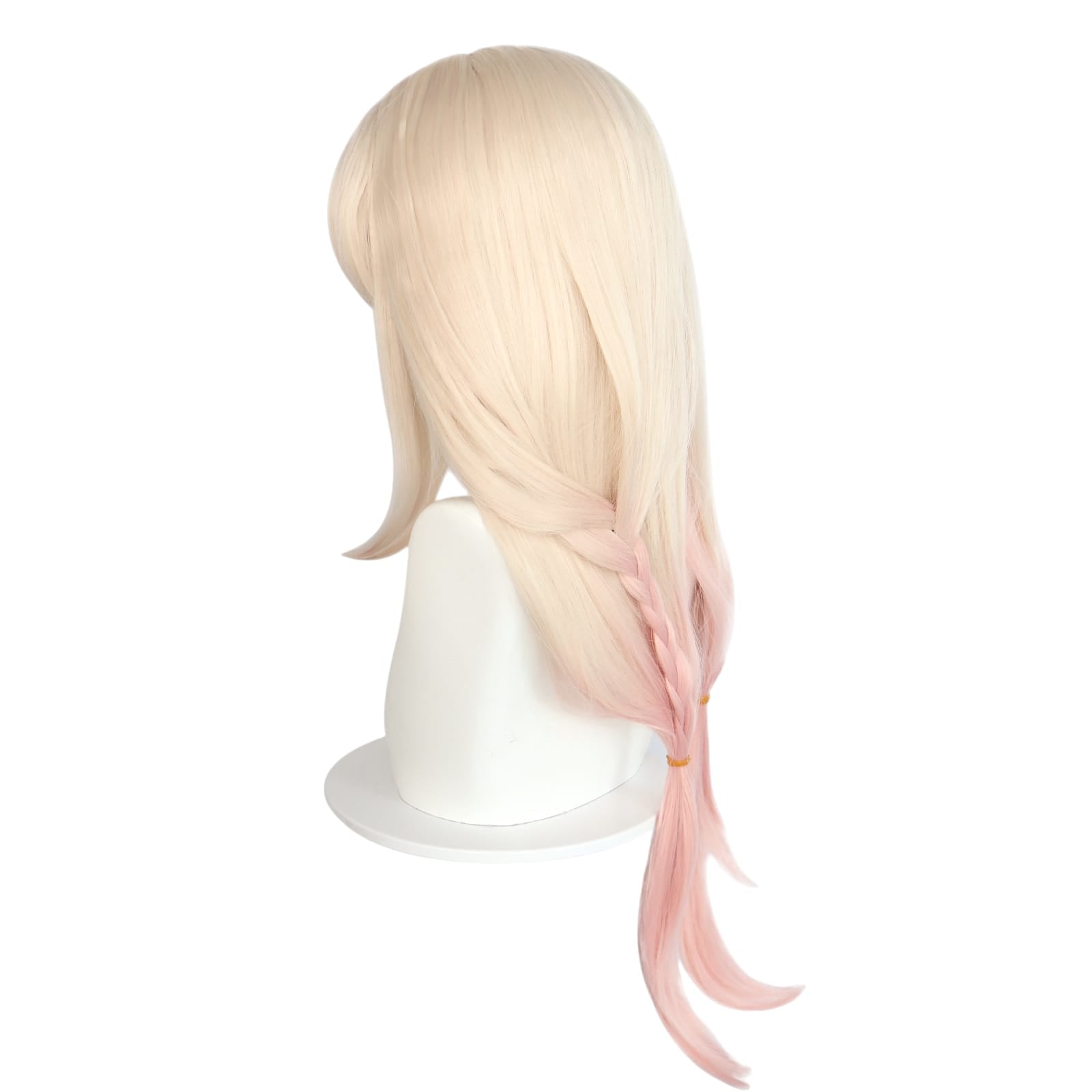 White Smoke Kurumi (Tsuchimikado) Cosplay Wig - Naraka: Bladepoint (Orange/Brown Braid) (FEVERCOS)