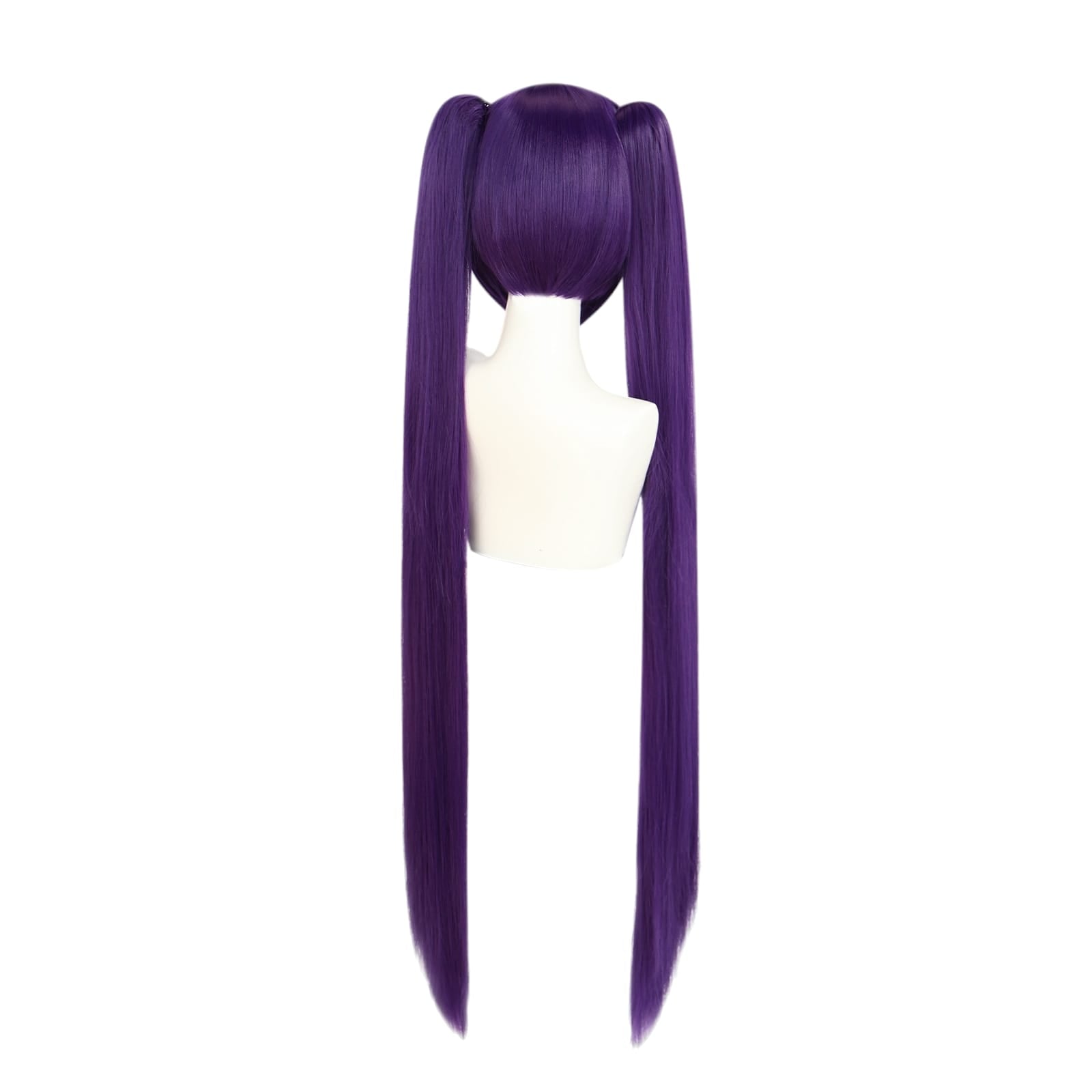 White Smoke Hatsune Miku (Purple 110cm) Cosplay Wig - Vocaloid (Purple Twin Tails) (FEVERCOS)