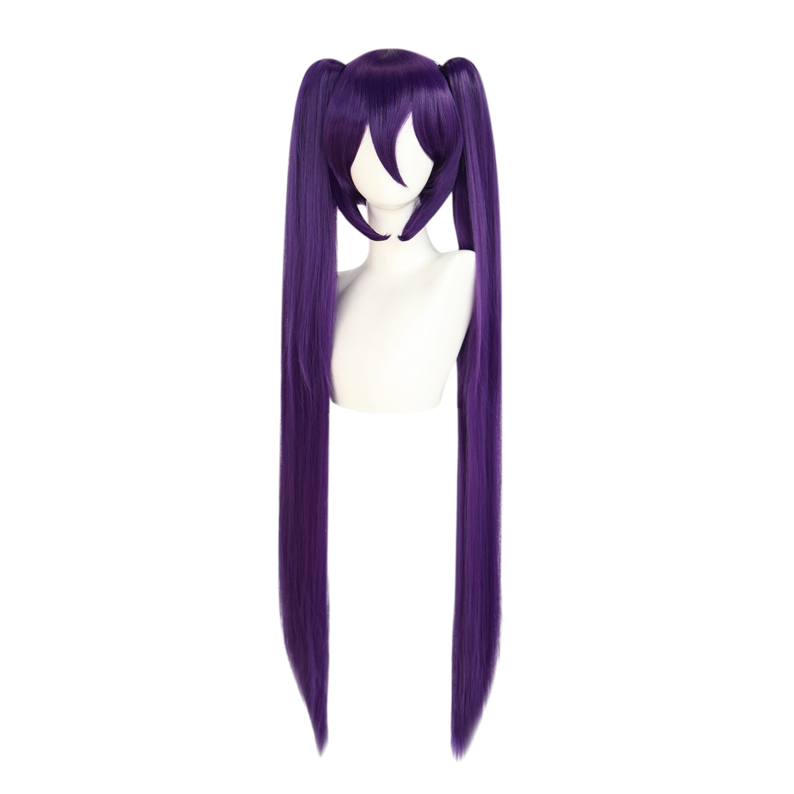 White Smoke Hatsune Miku (Purple 110cm) Cosplay Wig - Vocaloid (Purple Twin Tails) (FEVERCOS)