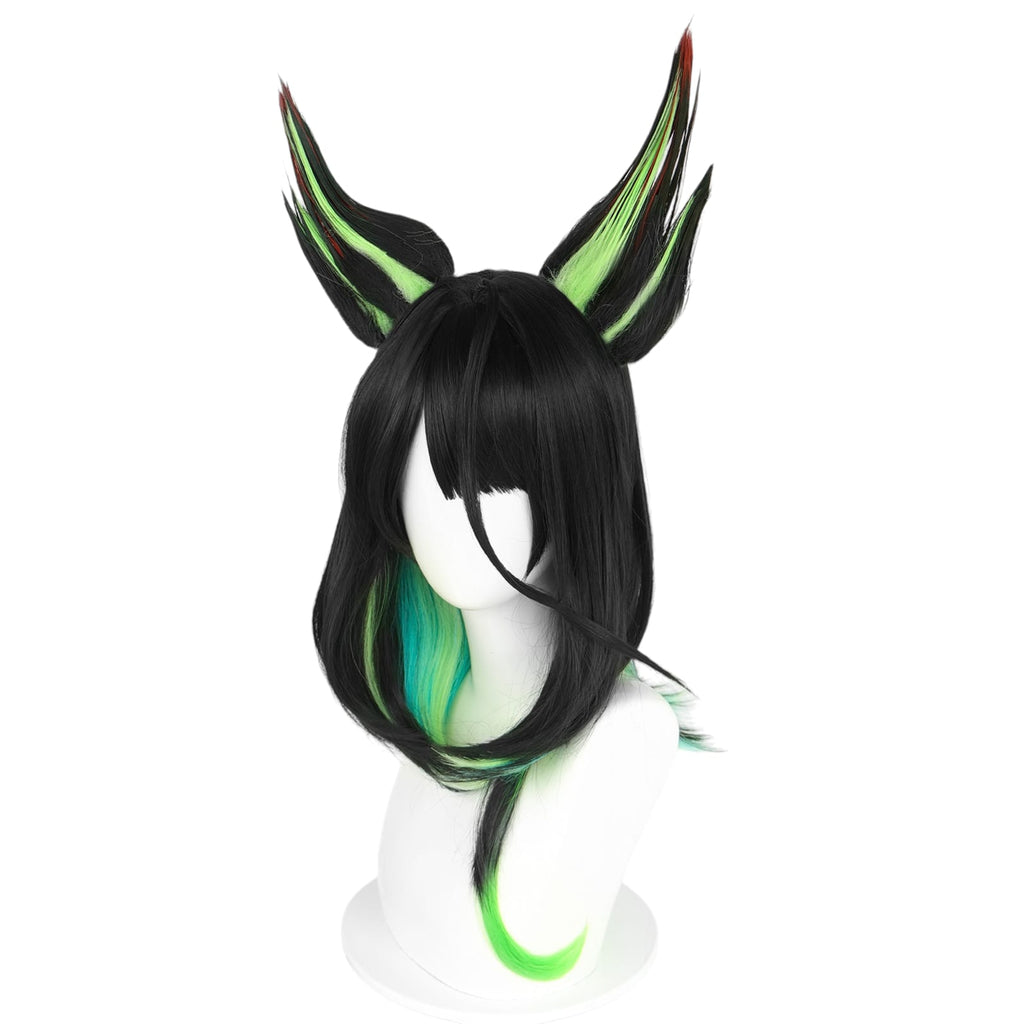 White Smoke Eyjafjalla (Hvit Aska) Cosplay Wig - Arknights (Pink/White Gradient) (FEVERCOS)