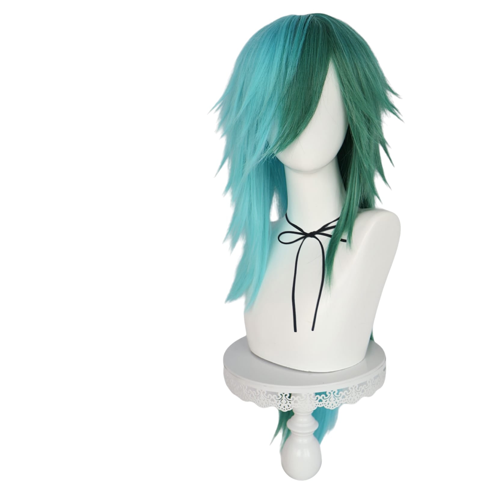 White Smoke Sandbar Cosplay Wig - My Little Pony (Teal/Green Short) (FEVERCOS)