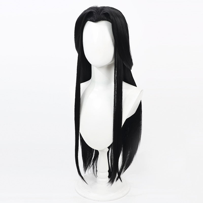 NIKKE Maiden Cosplay Wig - Black Mechanic Widow's Peak for Classic Style
