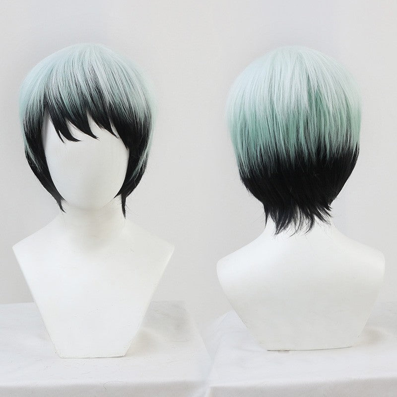 Demon Slayer Tamayo Cosplay Wig - Black One-Piece with Widow's Peak