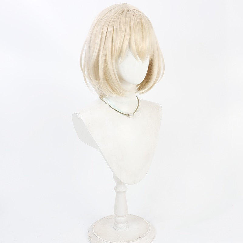 NIKKE Red Shoes Cosplay Wig - Scalp Bob in Mellow Yellow