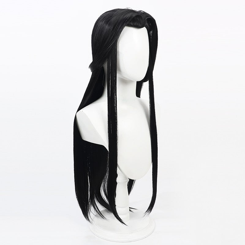 NIKKE Maiden Cosplay Wig - Black Mechanic Widow's Peak for Classic Style