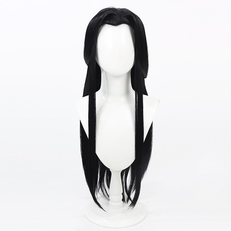 NIKKE Maiden Cosplay Wig - Black Mechanic Widow's Peak for Classic Style
