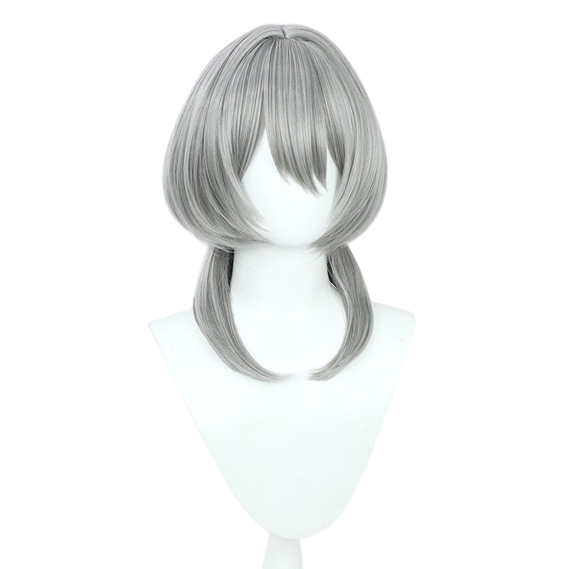 Arknights Holungday Cosplay Wig - 4th Anniversary Gray Long Flowing Hair with Natural Scalp - Arknights Anniversary Edition
